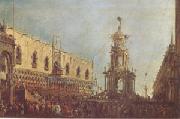 The Doge Takes Part in the Festivities in the Piazzetta on Shrove Tuesday (mk05) Francesco Guardi